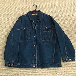 VINTAGE DENIM JACKET DARK BLUE